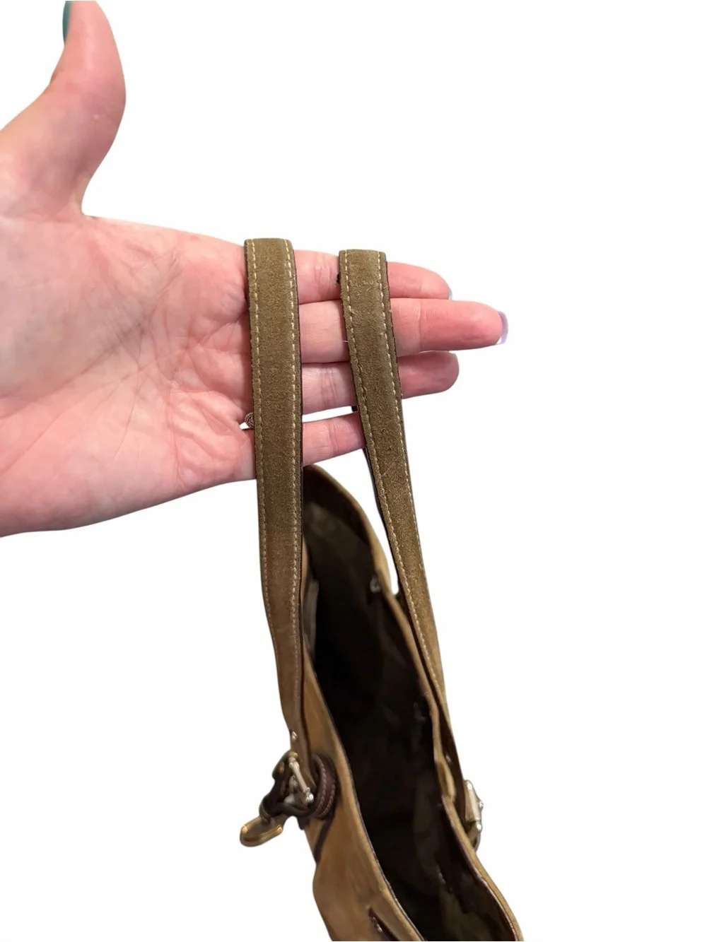 Coach Y2K Suede Hampton Tote Bag